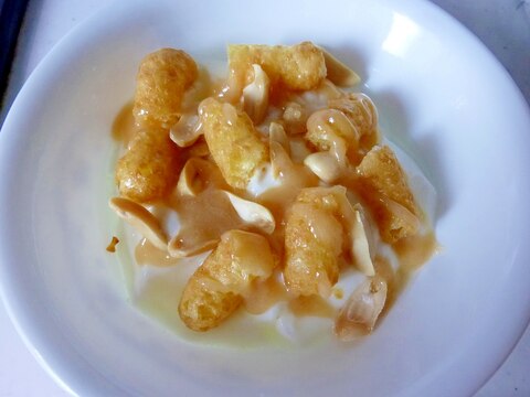 ☆Wキャラメルで♪ おやつヨーグルト☆